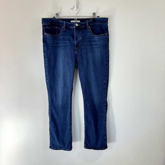 Levi's Denim - Levi's Levi Strauss Shaping Straight Jeans Size 33 Medium Wash Denim Mid Rise